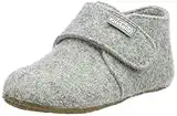 Living Kitzbühel Unisex Baby Babyklettschuh Filz Unifarben Hausschuhe, Grau Nebel 0622, 22 EU