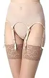 Merry Style Porte-Jarretelles en Dentelle Lingerie Sexy sous-vêtement Femme MSKS912 (Beige, L)