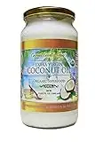 Coconut Country Living's Extra Virgin Coconut Oil in Glass Jar- Cold Pressed, Unrefined organic Superfood for Hair, Skin, Beauty, Cooking - Keto & Paleo Diet Friendly - 33.81 oz