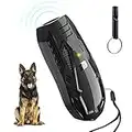 Dog Barking Control Device with Whistle, Handheld Anti Barking Device for Dogs, 16.4Ft Reachageable Bark Control Device for Stop Large Small Dogs Barking Device Indoor Outdoor Pet Corrector Clicker