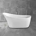 67 In Single Slipper Freestanding Bathtub – Acrylic Pure White (DK-PW-45778)