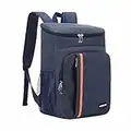 Zaino Termico， Borsa Termica Per il Pranzo Capacità 22 litri，Adatto per lo shopping di feste di viaggio in campeggio con barbecue da picnic all'aperto(blu)