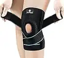 NEENCA Knee Brace with Side Stabilizers & Patella Gel Pads, Adjustable Compression Knee Support Braces for Knee Pain, Meniscus Tear,ACL,MCL,Arthritis, Joint Pain Relief,Injury Recovery-4 Sizes. AC-54