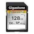 Gigastone 128GB Tarjeta SD, 1 minicaja V30 SDXC Tarjeta de Memoria Alta Velocidad 4K Ultra HD UHD Vídeo Compatible con Canon Nikon Sony Pentax Kodak Olympus Panasonic Cámara Digital