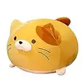 PEDEIECL Very Soft Cat Pillow Plush Kitten Stuffed Animal，Can Be Used for Beds and Sofa Chairs，The Best Gifts for Girls and Boys… (Orange, L)