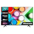 Hisense 70A6GG 178cm (70 Zoll) Fernseher, 4K UHD, HDR, Dolby Vision, Triple Tuner DVB-C/S/ S2/ T/ T2, Smart-TV, Bluetooth, WiFi, Alexa Built-In, DTS Virtual X, Hotel Mode, Schwarz [2022 ]