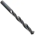 Drill America DWDN Series Qualtech High-Speed Steel Jobber Length Drill Bit, Black Oxide Finish, Round Shank, Spiral Flute, 118 Degrees Conventional Point, 5/8" Size, Pack of 1