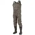 FROGG TOGGS Amphib Neoprene Bootfoot Camo Chest Wader, Cleated Outsole, Mossy Oak Bottomlands, Size 9