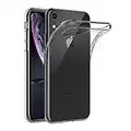 AICEK Coque iPhone XR, Transparente Silicone Coque pour iPhone XR Housse Silicone Etui Case (6,1 Pouces)