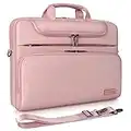 DOMISO 17 Pollici Borsa PC Impermeabile Custodia Messenger Ventiquattrore per Computer Portatile/Tablet/Notebook/Ultrabook/Chromebook da 17-17,3 pollici, Rosa