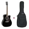 Pack Yamaha FX370 C BL schwarz – elektroakustische Gitarre (+ Bezug)