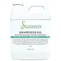 GRAPESEED OIL Cold Pressed Unrefined | 100% Natural Available in Bulk | Carrier for Essential Oils, Face, Skin, Hair Moisturizer, Soap Making | 32 OZ