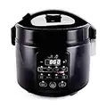 Yum Asia Kumo YumCarb Reiskocher mit Keramikschale und fortschrittlicher Fuzzy-Logik (5,5 Tassen, 1 Liter), 5 Reiskochfunktionen, 3 Multicooker-Funktionen, 220-240V EU (Dunkler Edelstahl)