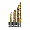 BOSCH 9-Piece Impact Tough Titanium Drill Bit Set, TI9IM