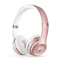 Beats Solo3 Wireless On-Ear Headphones - Apple W1 Headphone Chip, Class 1 Bluetooth, 40 Hours Of Listening Time - Rose Gold (Latest Model)