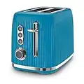 Breville Bold Blue 2-Slice Toaster with High-Lift & Wide Slots | Blue & Silver Chrome [VTR014]