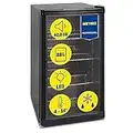 METRO Professional Mini-Kühlschrank GPC1088, 88 L, 1.052 kWh/24h, 3 Edelstahl-Drahtböden, schwarz