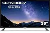 SCHNEIDER LED39SC410K - Televisor LED de 39 pulgadas (HD, HDMI, USB 2.0, Sintonizador DVB-T/T2/C, Función PVR, Modo Hotel) negro