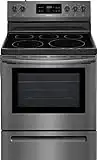 Frigidaire FFEF3054TD 30 Inch Freestanding Electric Range with 5 Elements, Smoothtop Cooktop, 5.3 cu. ft. Primary Oven Capacity, in Black Stainless Steel