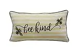Comfy Hour Spring is Here Collection 18"x10" Bee Kind Accent Pillow Sofa Throw Cushion, Polyester