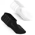 TUUHAW Chaussettes Homme Femme de 10 Paires Sport Coton Socquettes Respirant Courtes Chaussettes Noir Blanc 39-42