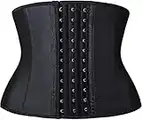 YIANNA Damen underbust latex sport gürtel waist trainer korsetts cincher sanduhr-körper-former-gewicht-verlust klein short torso (länge 24 cm)