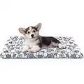 VANKEAN Dog Crate Pad Bed Mat Reversible (Warm & Cool), Soft Pet Sleeping Mat Dog Bed for Crate Suitable for Small to XX-Large Dogs and Cats, Machine Washable Crate Beds, Grey Stone Pattern