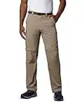 Columbia Men's Silver Ridge Convertible Pant, Breathable, UPF 50 Sun Protection, Tusk, 34x32