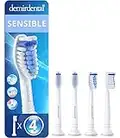 demirdental Mini Sensitive HX6054 Lot de 4 brossettes enfichables compatibles avec brossettes de rechange Philips Sonicare ProResults, DiamondClean, FlexCare, EasyClean, PowerUp, HealthyWhite