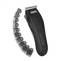 Wahl Clipper Lithium-ion Cordless Haircutting Kit 79608 Cordless Rechargeable Grooming and Trimming Kit, 12 Guide Combs