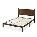 Zinus Wood Rustic Style Platform Bed with Headboard / No Box Spring Needed / Wood Slat Support, Full