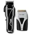 Andis TS-2 Combo Kit LCL Clipper ,Black, TS-2 Shaver