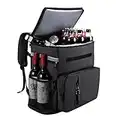 Cooler Backpack Keeps 48 Cans Matekxy Backpack Coolers Insulated Leak Proof Lunch Bag with Waterproof Zipper and Wine Cover, Lightweight Soft Cold for Up to 12 Hours Camping Coolers for Outdoor