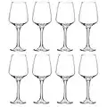 Wine Glasses Set of 8, 12 Oz Classic Red or White Wine Glass with Stem, Perfect for Home, Restaurant Use, Dishwasher Safe