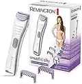 Remington Tondeuse Bikini [Précision & Confort] Smooth&Silky (Anti-coupures & irritations, Rechargeable, fin & léger, 2 Sabots: 2 & 4 mm, Batterie Lithium, Wet&Dry, Pochette) BKT4000