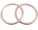 Sling Rings 3-inch Diameter by Cutie Carry. Infant Approved, mom Loved. Aluminum, lab Tested for Strength and Safety. Works with Your own Material or Convert wrap to Sling. (Rose Gold)