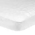 Gerber Fitted Crib Pad with Waterproof Barrier, White, 28" x 52" x 9"