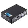 MeLE Fanless Mini PC QuieterHD3 Celeron N5105 8GB 128GB Windows 11 Pro Micro Computer Small Desktop Servers with Gigabit Ethernet WiFi 6 PXE Dual HDMI 4K Unlock BIOS on Industrial Webcast Office