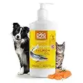 Natural Dog Treats - Olio di Salmone Per Cani - Norvegese Olio Samone Per Cani e Gatti - Olio di Pesce Per Cani 100% Naturale - Omega 3, 6 & 9, Vitamine per Cani, 500ml