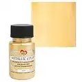 Ideen mit Herz Pintura Metalizada | pintura acrílica manualidades con brillo metálico noble y alta pigmentación de color | 50 ml (oro)