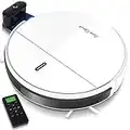 SereneLife Smart Automatic Robot Cleaner-1400 PA Charging Robo Vacuum Cleaner with Docking Station, Self Activation, Anti-Fall Sensors-Carpet, Hardwood, Linoleum, Tile-Pure Clean, White
