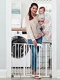 Regalo Easy Step 38.5-Inch (97.75cm) Extra Wide Baby Gate, Bonus Kit, Includes 6-Inch (15.25cm) Extension Kit, 4 Pack Pressure Mount Kit and 4 Pack Wall Mount Kit