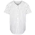 Blank Plain Hip Hop Hipster Baseball Jersey Button Down Shirts Sports Uniforms Men Women Jersey - white - XXXL