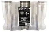 Plasware Crystal Plastic Wine Glasses Clear 20cl - Pack of 25