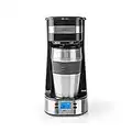 Kaffeemaschine - Filter Kaffee - 0.4 l - 1 Tassen - Timer einschalten - Schwarz/Silber