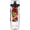 Fruit Infuser Water Bottle - 32 oz Large, Leakproof Plastic Fruit Infusion Water Bottle for Gym, Camping, and Travel