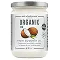 Eat Wholesome Organic Virgin Coconut Oil, Raw Cold-Pressed, 500 ml, Glass Jar in Box, for Cooking, Baking, Skincare & Hair