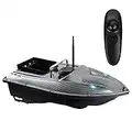 AHWZ Fishing RC Bait Boat, Fish Finder Ship Boat with LED Navigator Light,Black