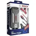 Bosch Automotive C3 cargador de baterías inteligente y automático 6V/12 V/3.8 A, para baterías de plomo-ácido, GEL, Start/Stop EFB, Start/Stop AGM para motocicletas y vehículos ligeros, Rojo