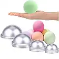 Mengger Bath Bomb Mold Badebomben-Form Kit 18 Stück Metall Hand Seifenform Seifengießen Gießformen DIY formen handgemachte Badekugeln und Seifen Backform Badekugelform